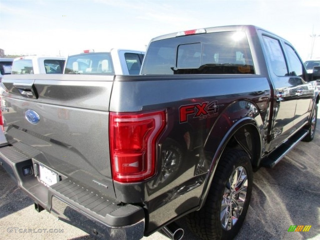 2016 F150 Lariat SuperCrew 4x4 - Magnetic / Black photo #7