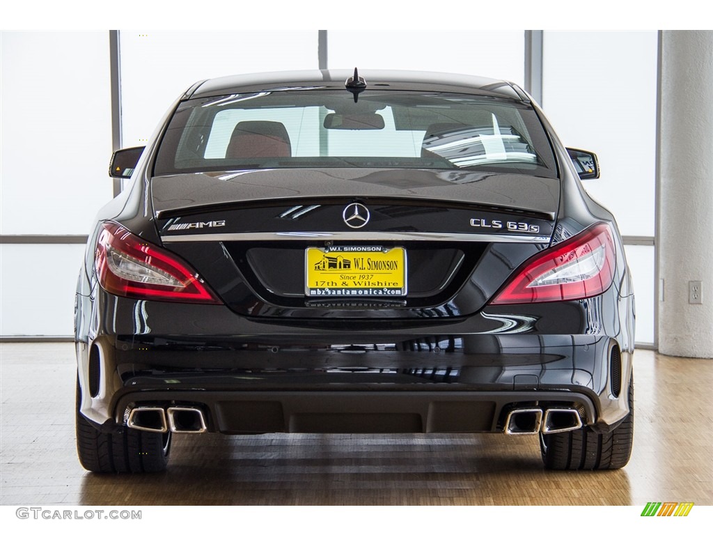 2016 CLS AMG 63 S 4Matic Coupe - Obsidian Black Metallic / designo Classic Red/Black photo #4