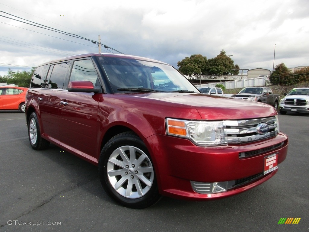 2009 Flex SEL AWD - Redfire Metallic / Medium Light Stone photo #1