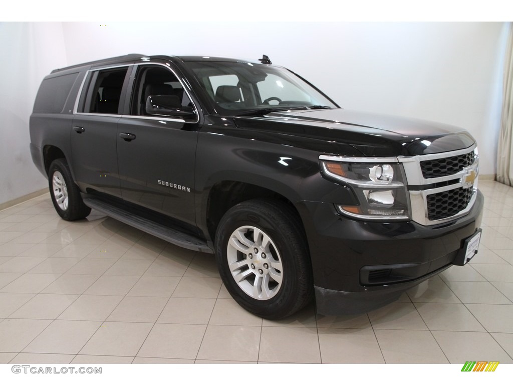 2015 Suburban LT 4WD - Black / Jet Black photo #1