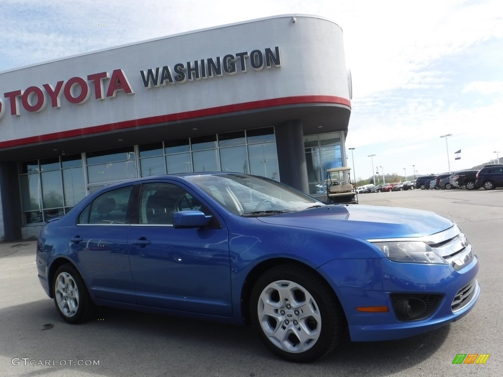 2011 Fusion SE - Blue Flame Metallic / Charcoal Black photo #2