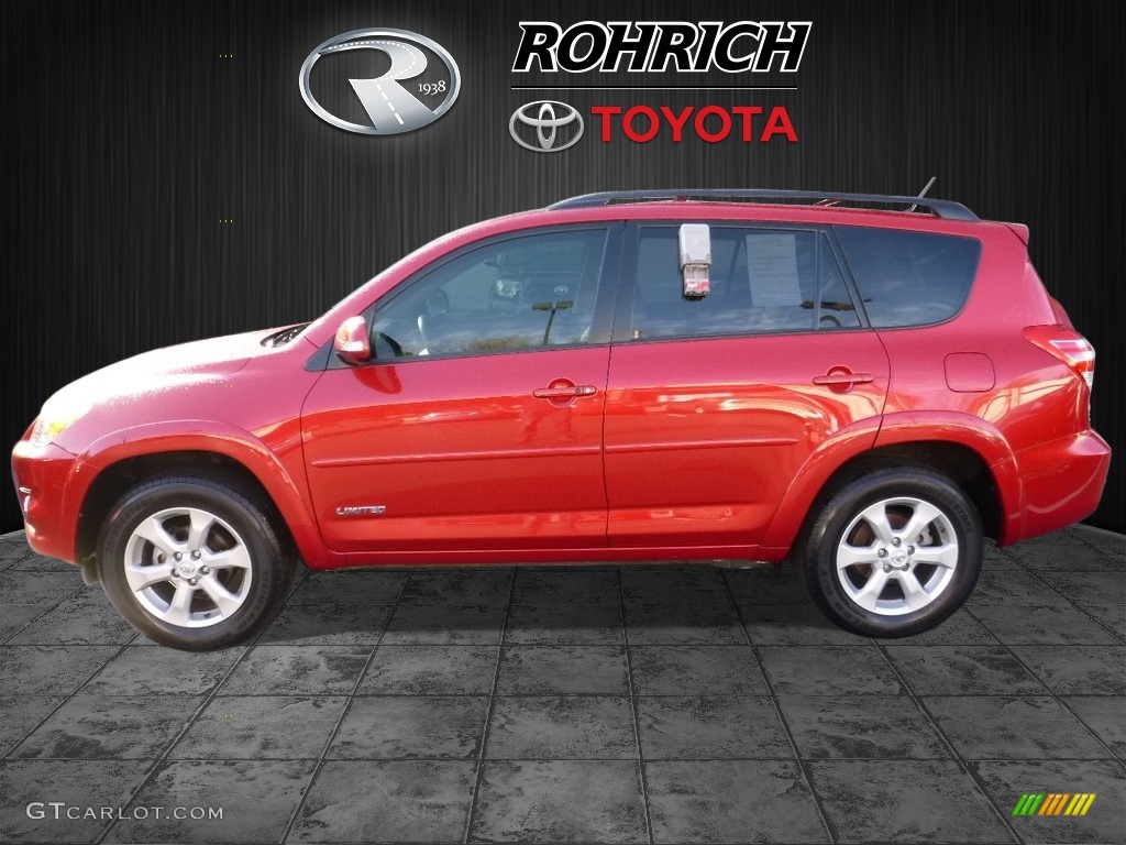 2011 RAV4 Limited - Barcelona Red Metallic / Sand Beige photo #4