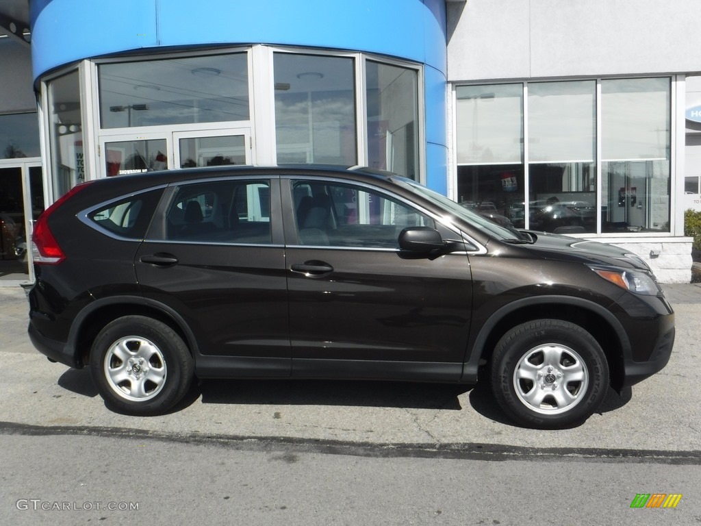 2014 CR-V LX AWD - Kona Coffee Metallic / Black photo #2