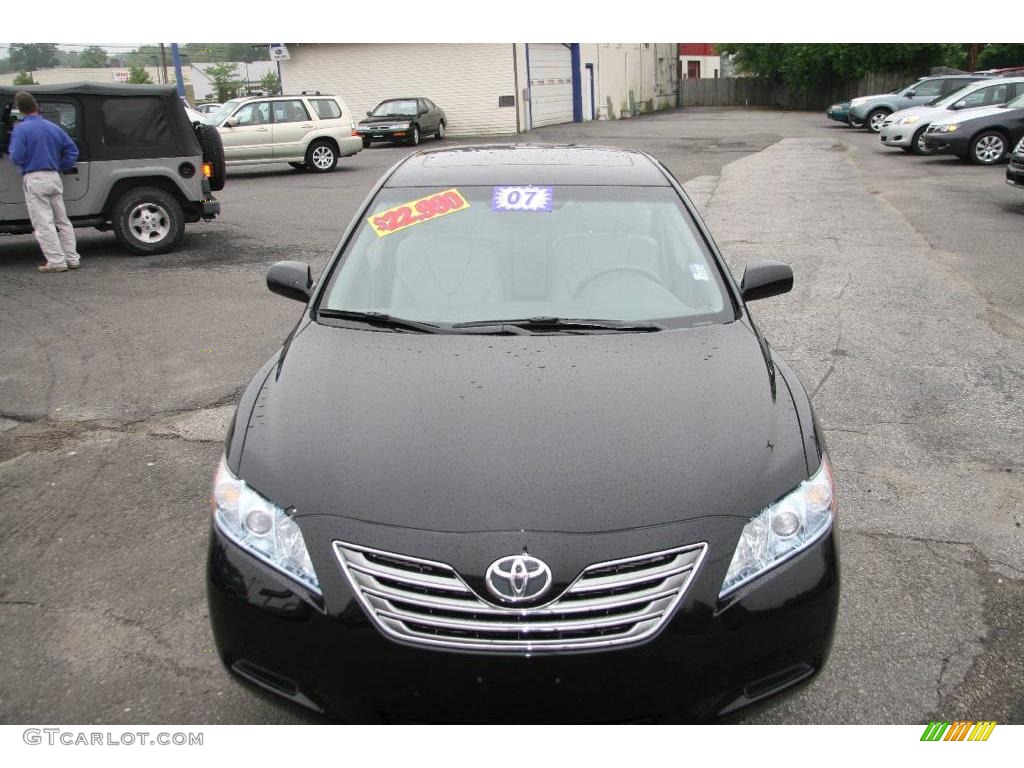 2007 Camry Hybrid - Black / Ash photo #2