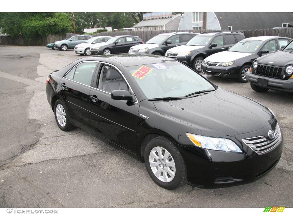2007 Camry Hybrid - Black / Ash photo #3
