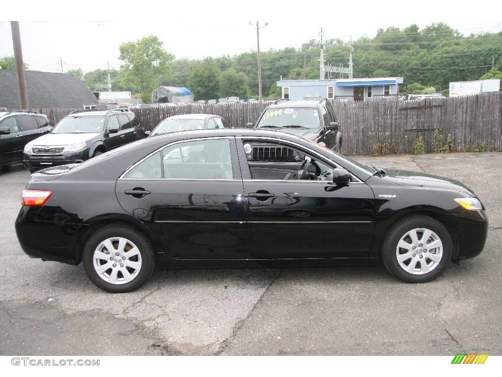 2007 Camry Hybrid - Black / Ash photo #4