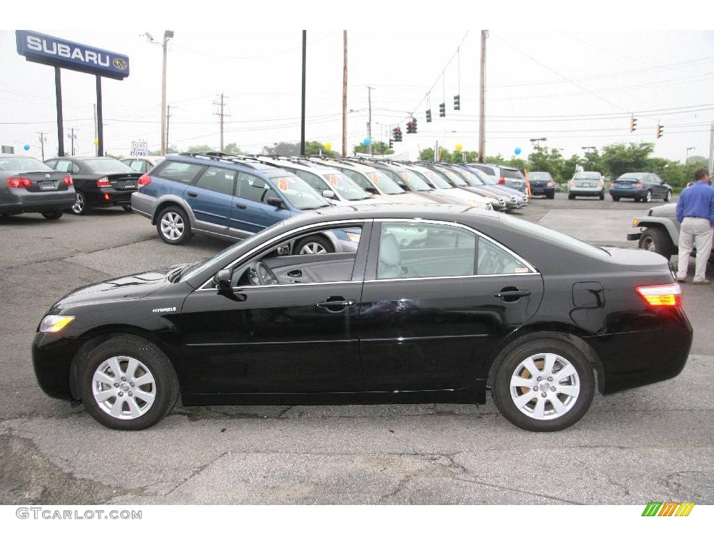 2007 Camry Hybrid - Black / Ash photo #7