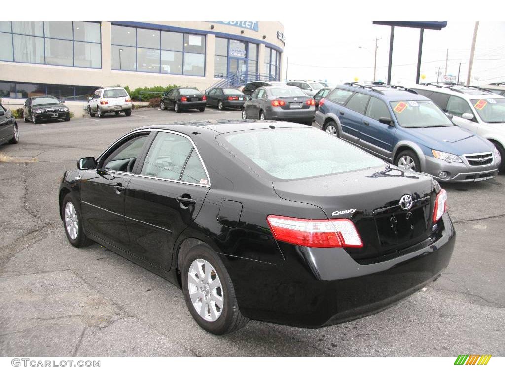2007 Camry Hybrid - Black / Ash photo #8