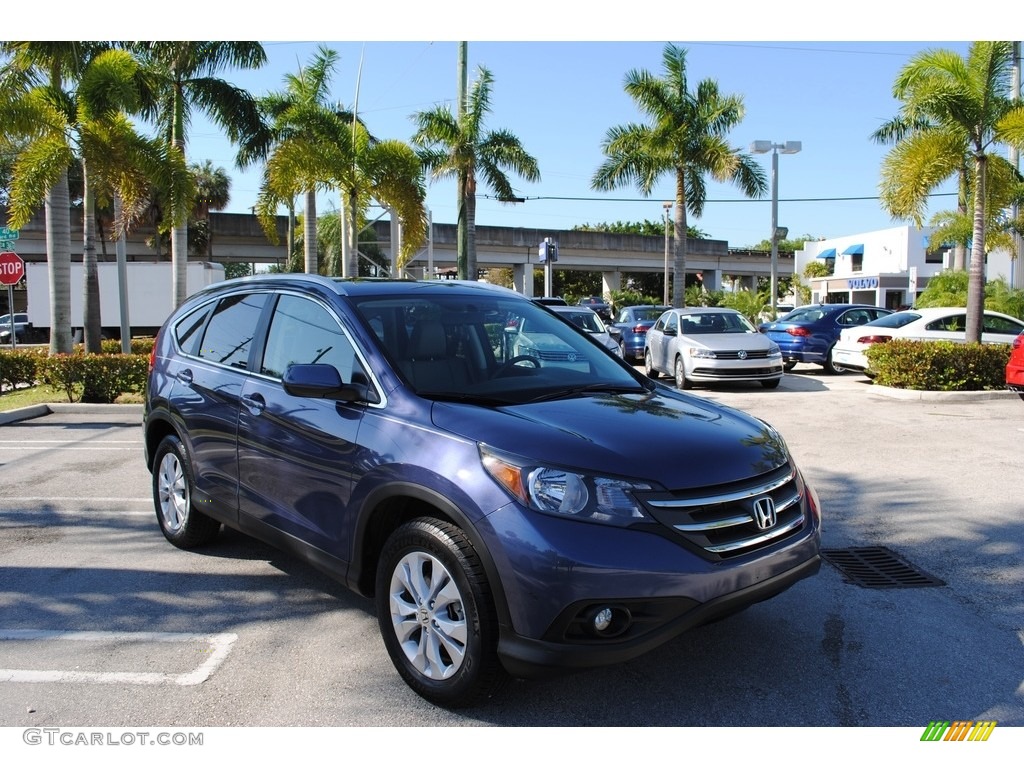 2013 CR-V EX-L - Twilight Blue Metallic / Gray photo #1