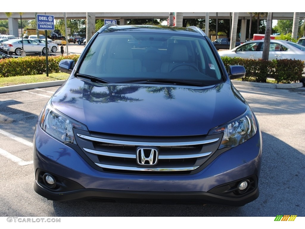 2013 CR-V EX-L - Twilight Blue Metallic / Gray photo #3