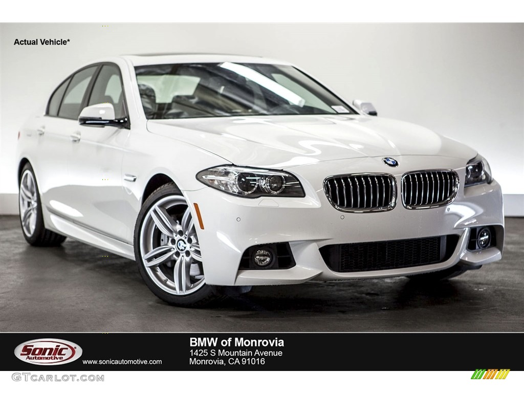 2016 5 Series 535i Sedan - Alpine White / Black photo #1