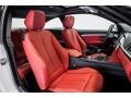 2016 BMW 4 Series Coral Red Interior Front Seat Photo