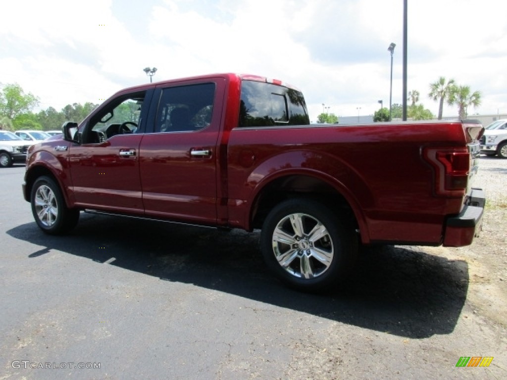 2016 F150 Platinum SuperCrew - Ruby Red / Platinum Brunello photo #5