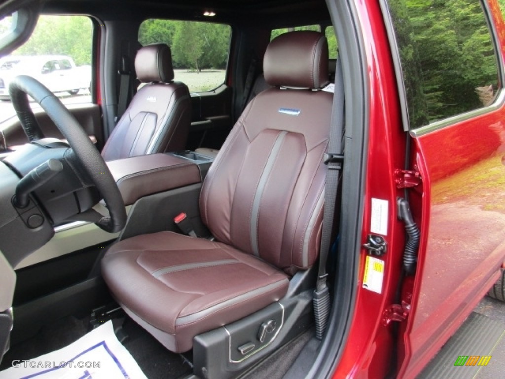 2016 F150 Platinum SuperCrew - Ruby Red / Platinum Brunello photo #12