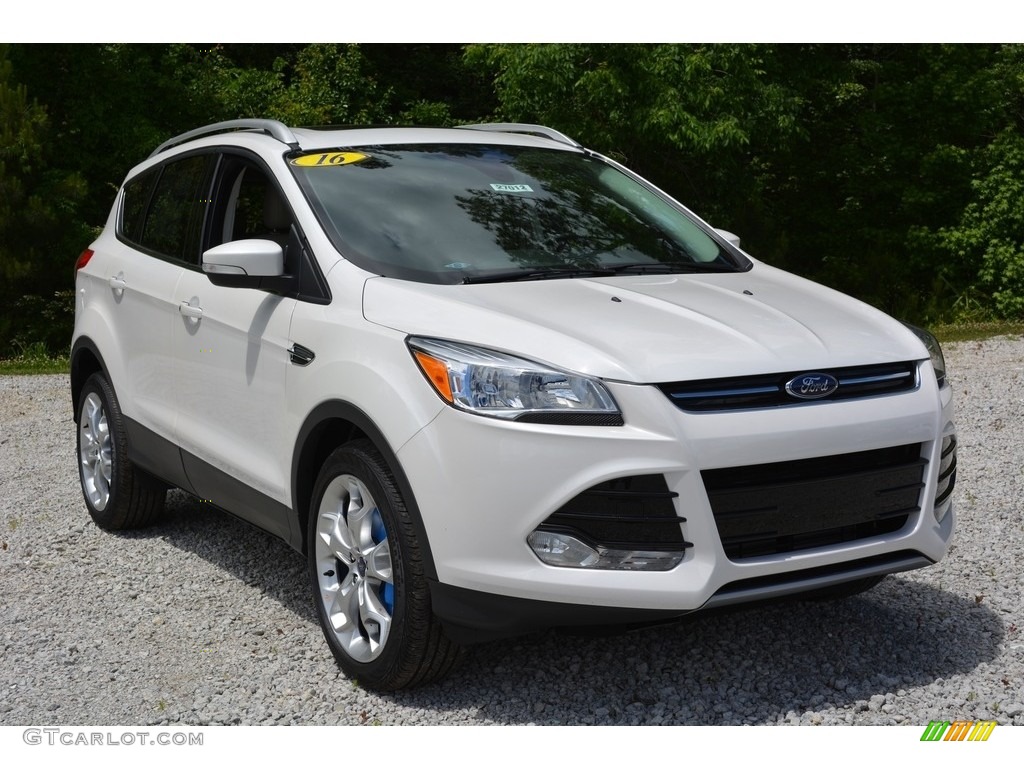 2016 Escape Titanium - White Platinum Metallic / Medium Light Stone photo #1