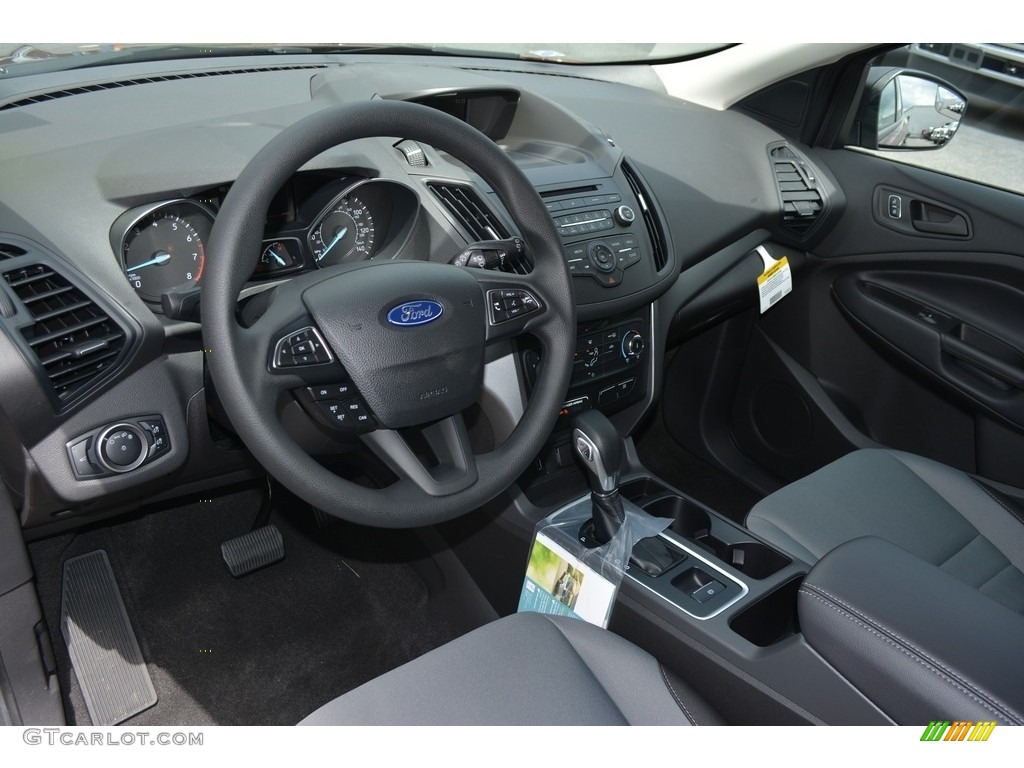 Charcoal Black Interior 2017 Ford Escape S Photo #112829798
