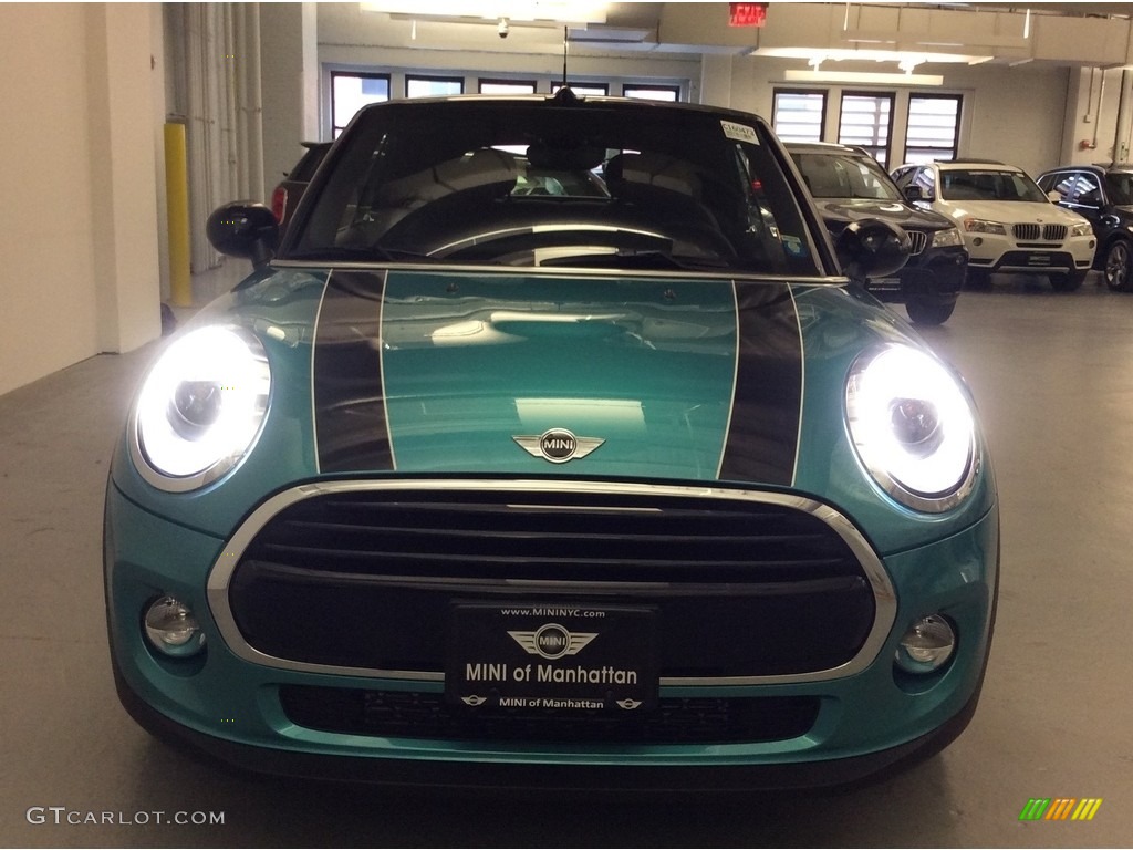 2016 Convertible Cooper - Caribbean Aqua Metallic / Carbon Black photo #2