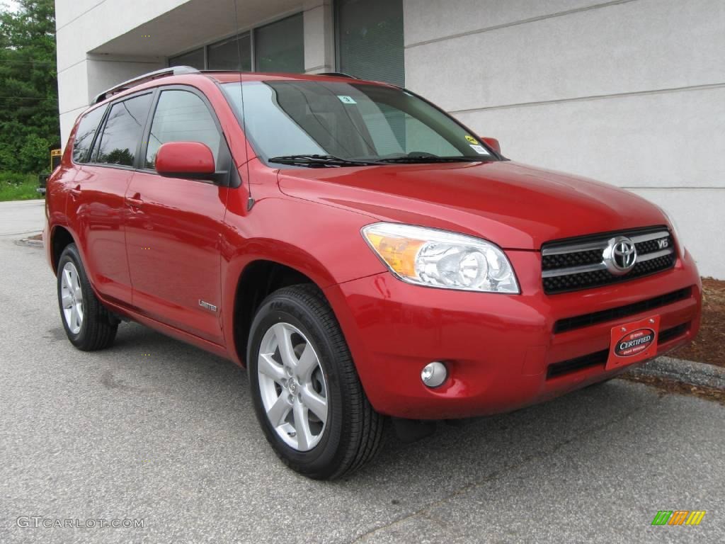 2007 RAV4 Limited 4WD - Barcelona Red Pearl / Taupe photo #1