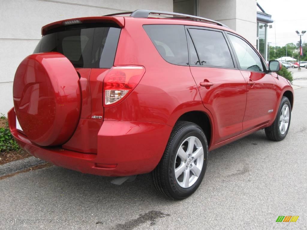 2007 RAV4 Limited 4WD - Barcelona Red Pearl / Taupe photo #3