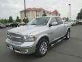 2014 Bright Silver Metallic Ram 1500 Laramie Crew Cab 4x4  photo #2