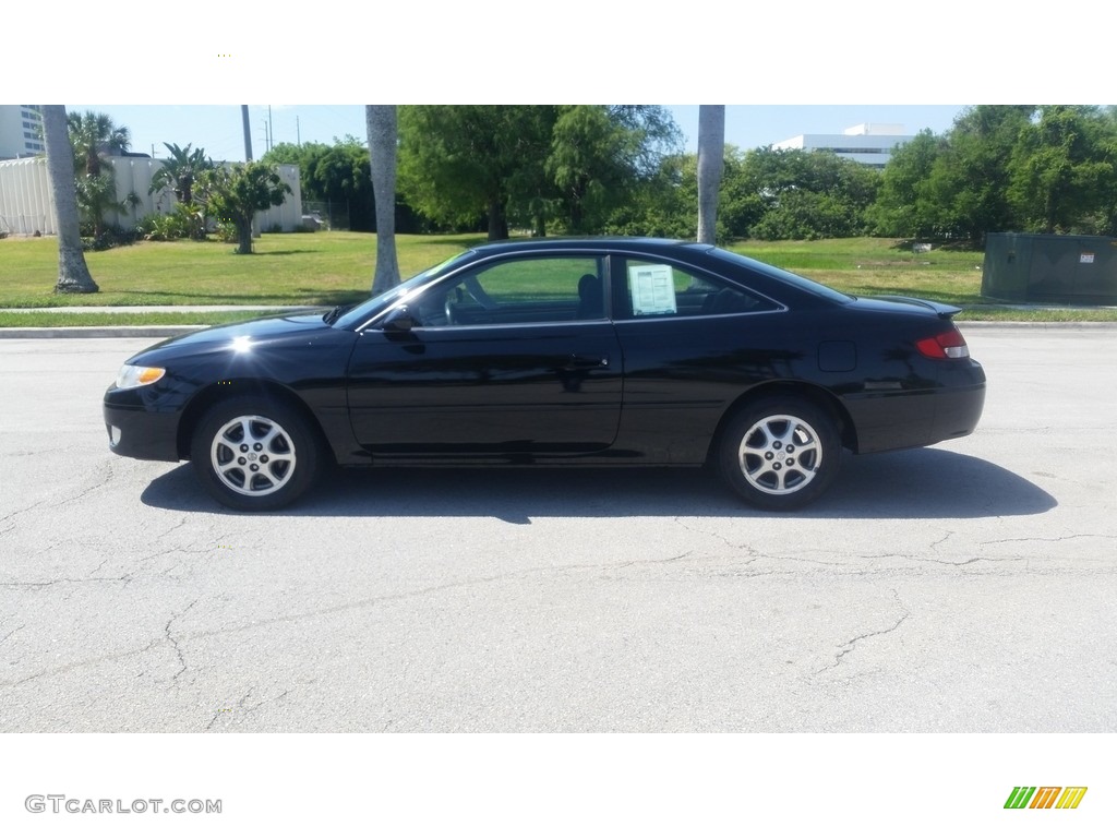 2001 Solara SE Coupe - Black Sand Pearl / Charcoal photo #2