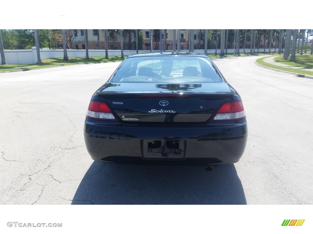 2001 Solara SE Coupe - Black Sand Pearl / Charcoal photo #4
