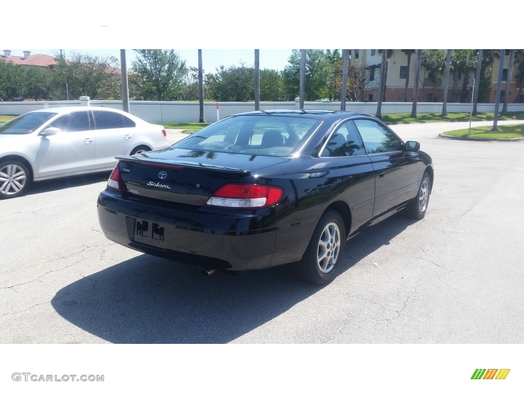 2001 Solara SE Coupe - Black Sand Pearl / Charcoal photo #5