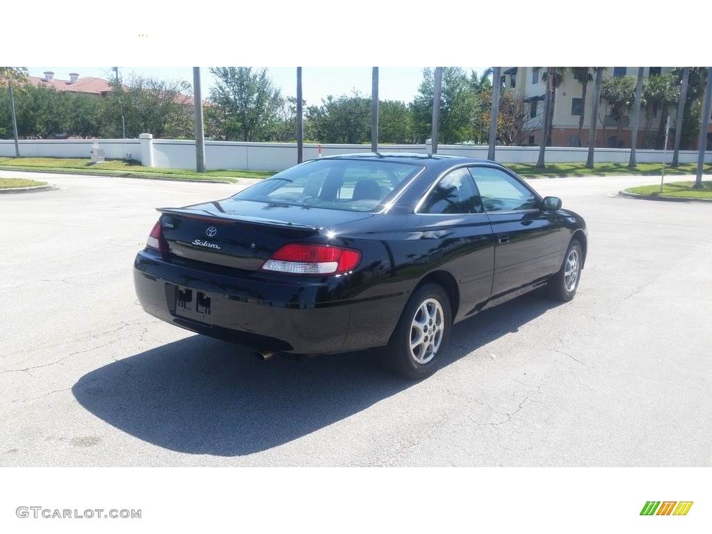 2001 Solara SE Coupe - Black Sand Pearl / Charcoal photo #6