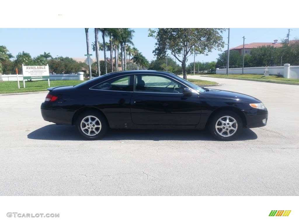 2001 Solara SE Coupe - Black Sand Pearl / Charcoal photo #7