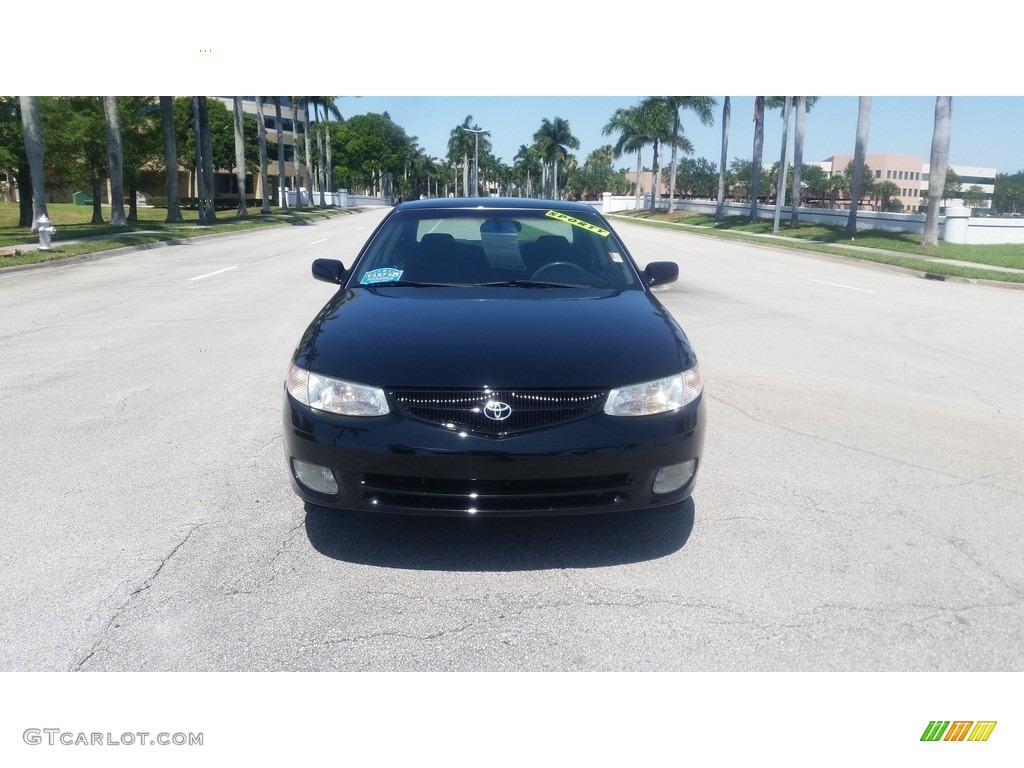 2001 Solara SE Coupe - Black Sand Pearl / Charcoal photo #9