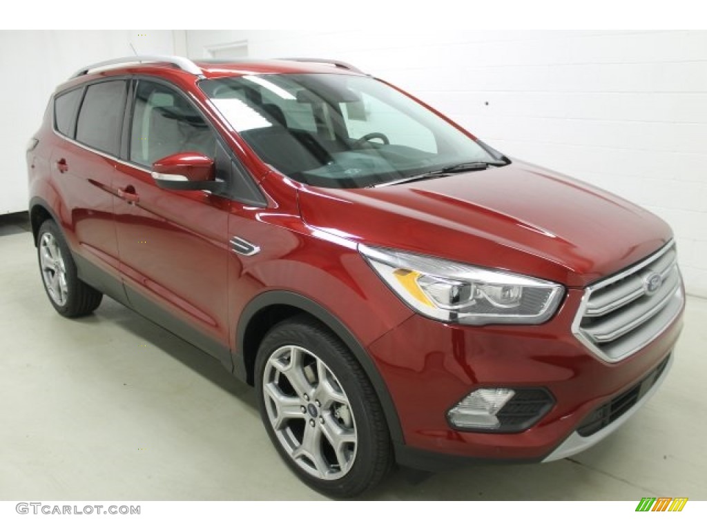 2017 Escape Titanium 4WD - Ruby Red / Charcoal Black photo #3