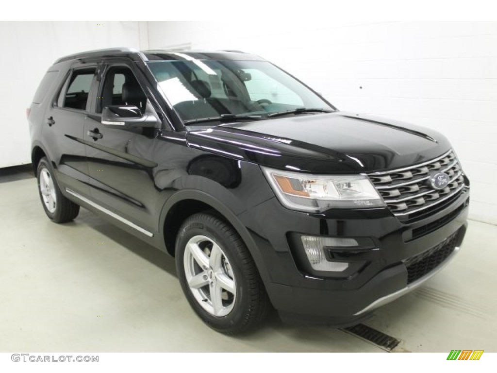 2016 Explorer XLT 4WD - Shadow Black / Ebony Black photo #4