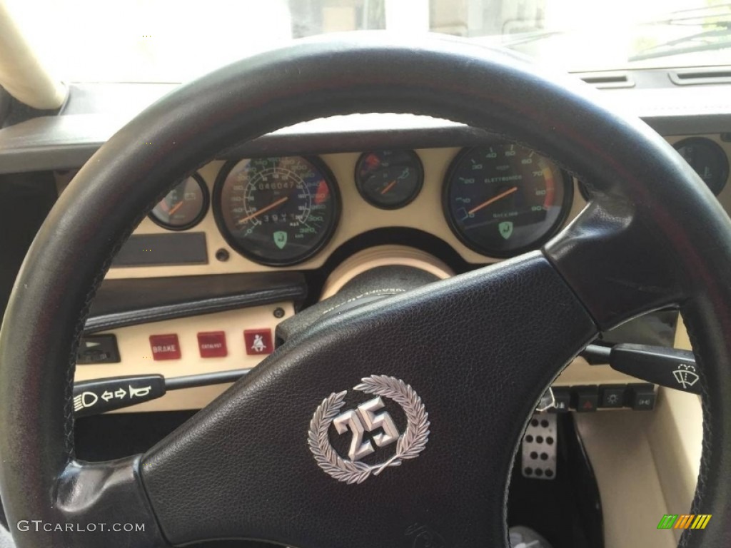 1989 Lamborghini Countach 25th Anniversary Edition Beige Steering Wheel Photo #112833303