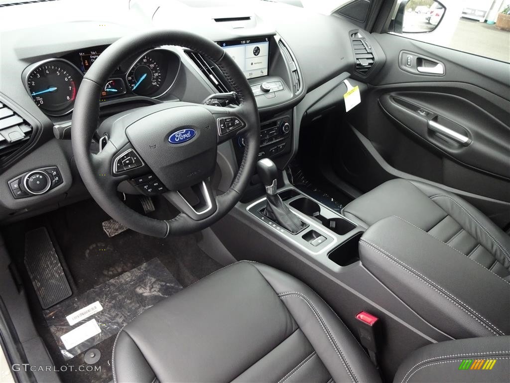 Charcoal Black Interior 2017 Ford Escape SE 4WD Photo #112836438