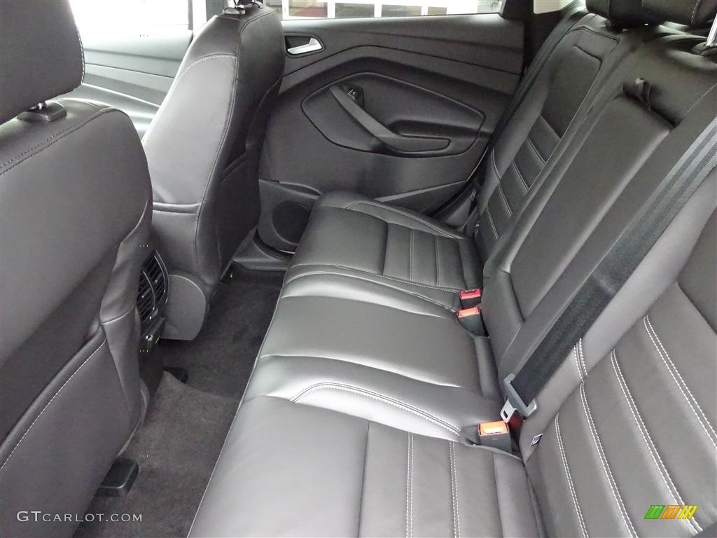 Charcoal Black Interior 2017 Ford Escape SE 4WD Photo #112836486