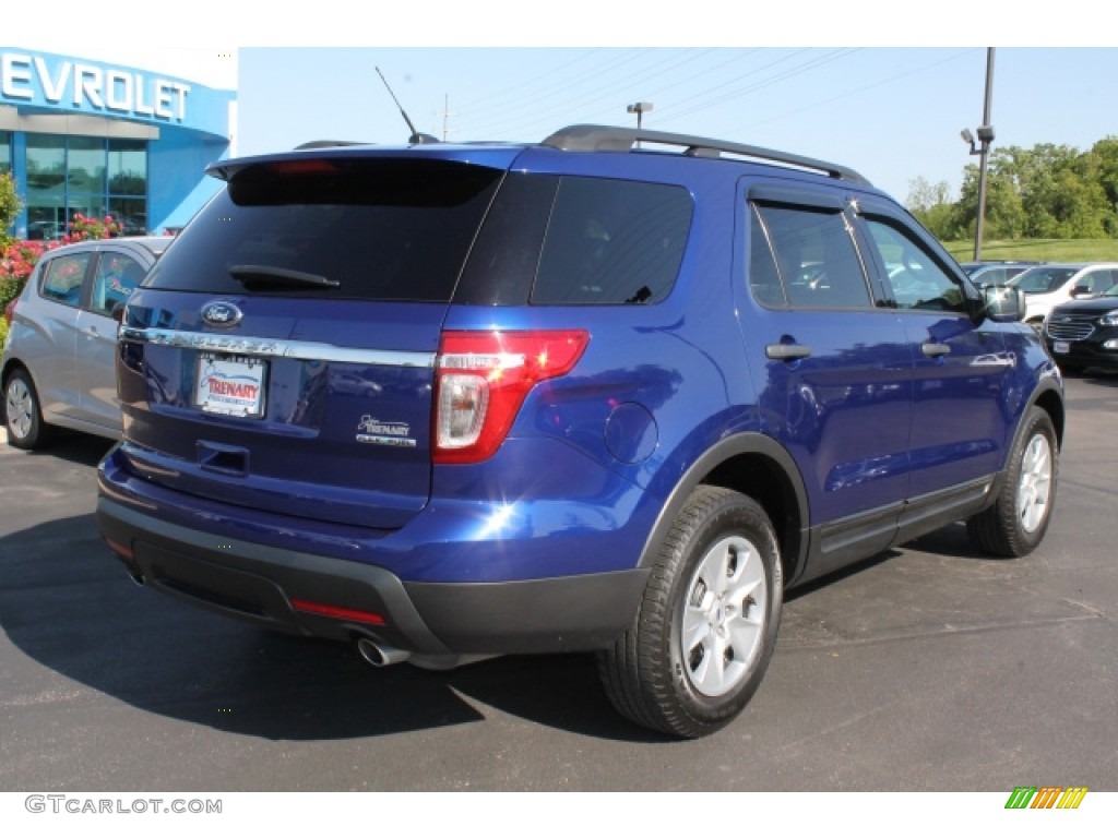 2013 Explorer FWD - Deep Impact Blue Metallic / Medium Light Stone photo #3