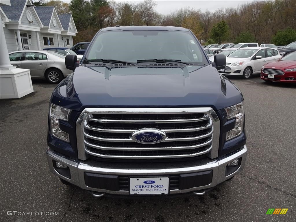 2016 F150 XLT SuperCab 4x4 - Blue Jeans / Medium Earth Gray photo #2