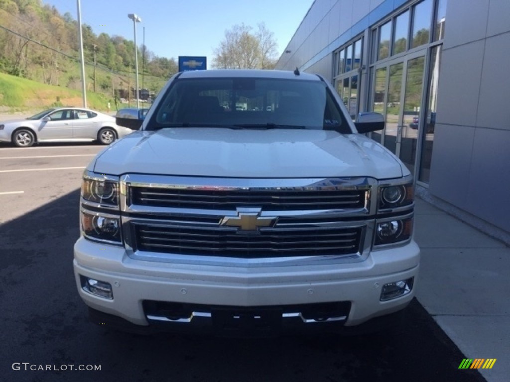 2014 Silverado 1500 High Country Crew Cab 4x4 - White Diamond Tricoat / High Country Saddle photo #3