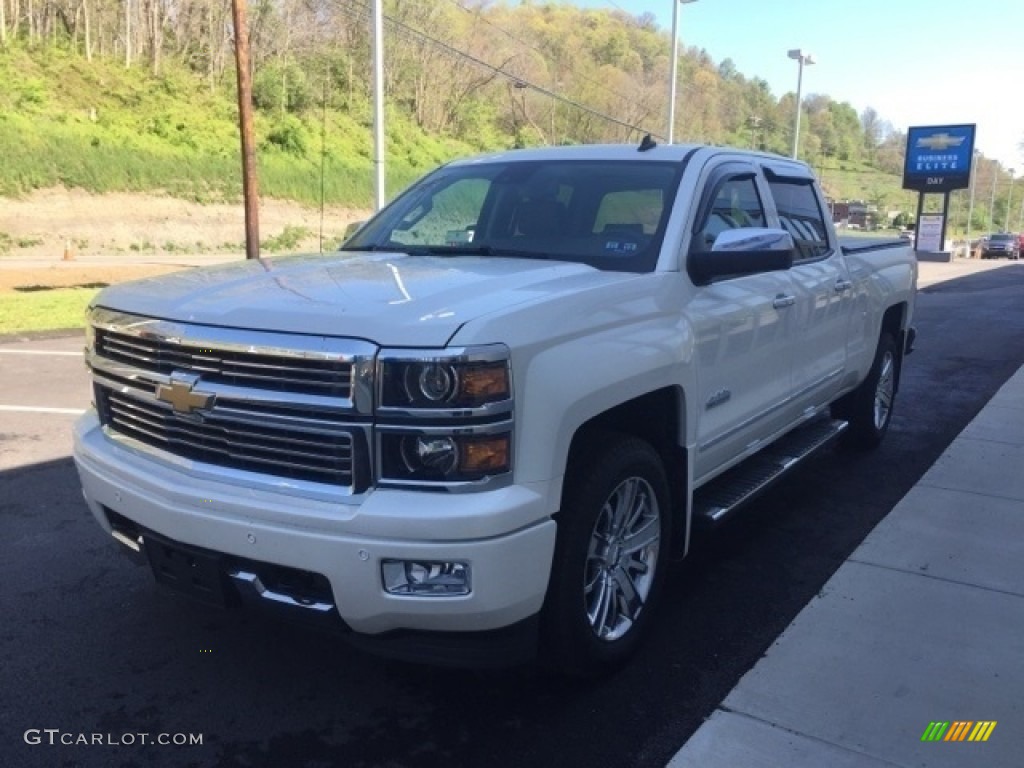 2014 Silverado 1500 High Country Crew Cab 4x4 - White Diamond Tricoat / High Country Saddle photo #4