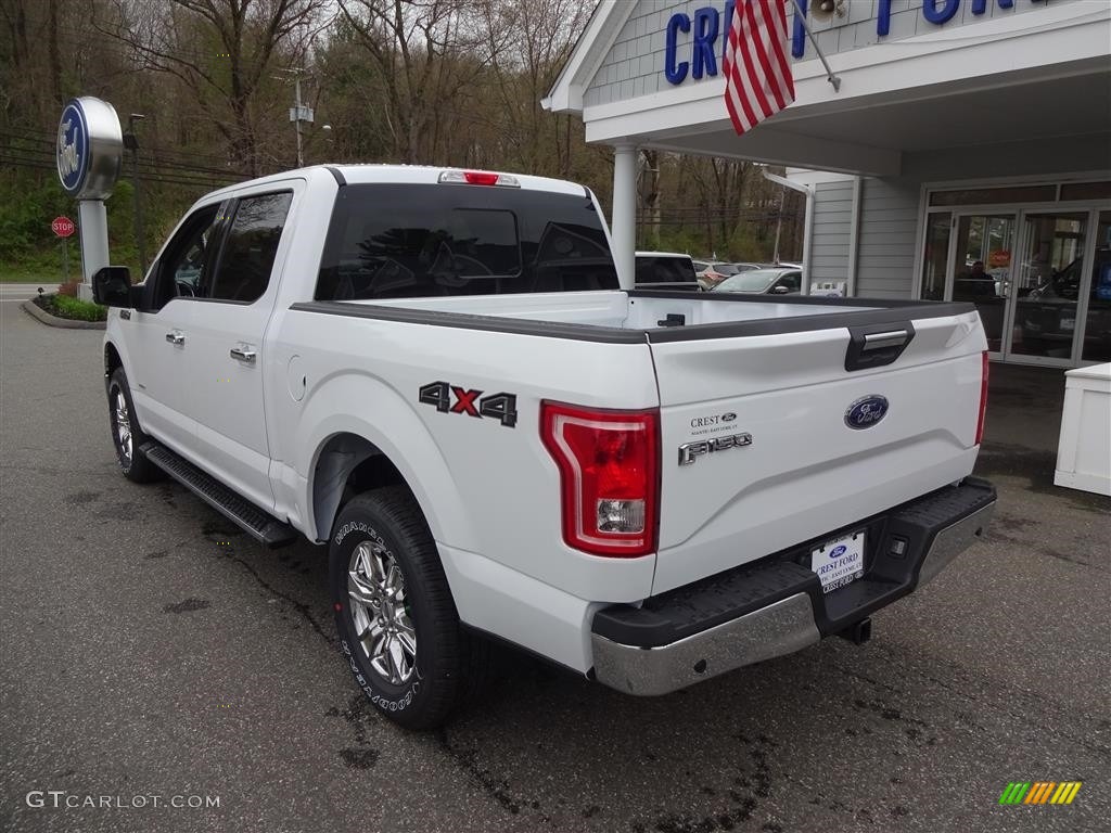 2016 F150 XLT SuperCrew 4x4 - Oxford White / Medium Earth Gray photo #5