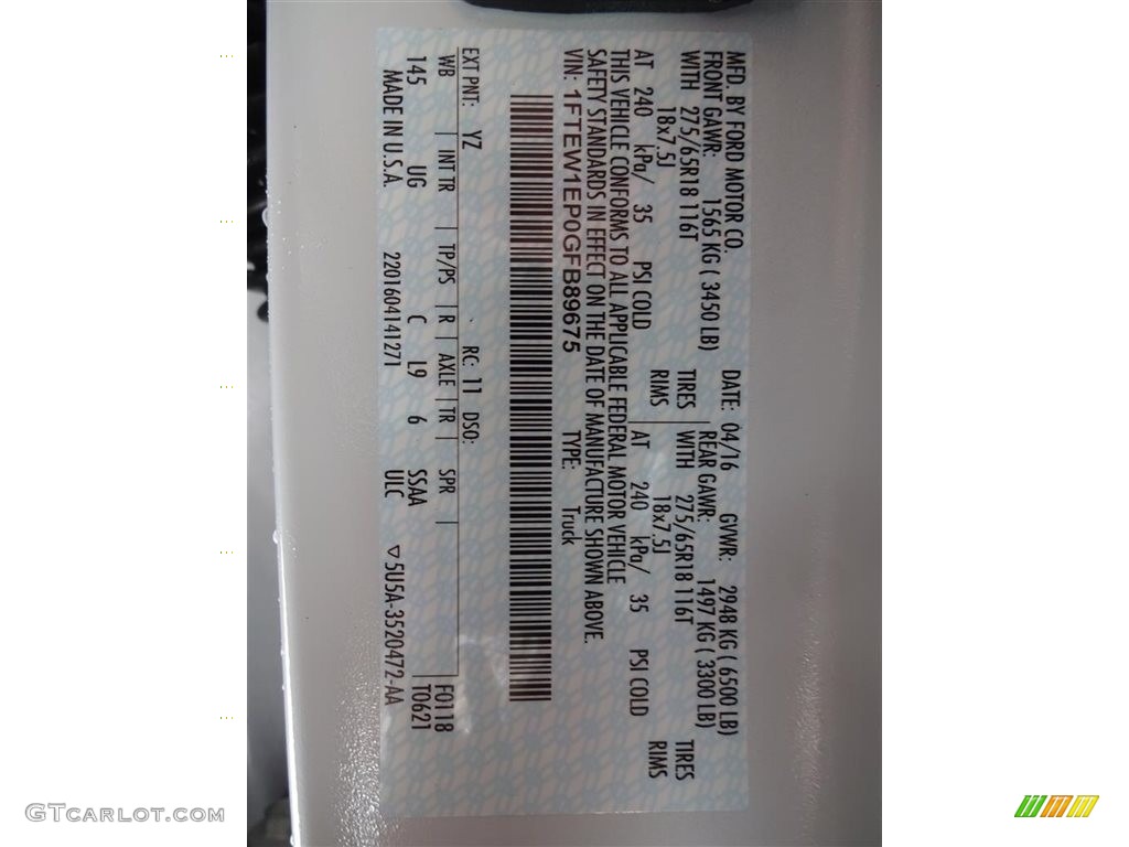 2016 F150 XLT SuperCrew 4x4 - Oxford White / Medium Earth Gray photo #16