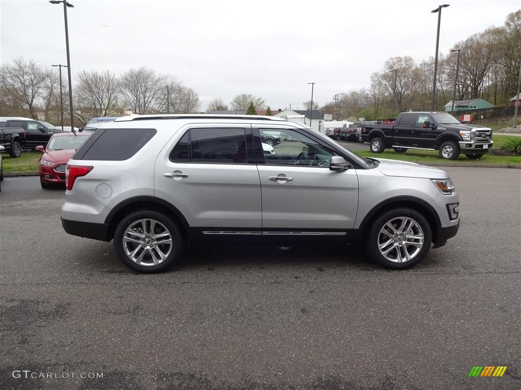 2016 Explorer Limited 4WD - Ingot Silver Metallic / Ebony Black photo #8