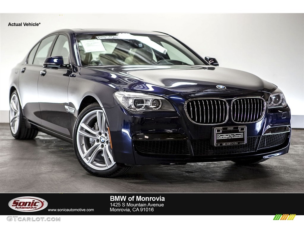 2013 7 Series 740i Sedan - Imperial Blue Metallic / Ivory White/Black photo #1