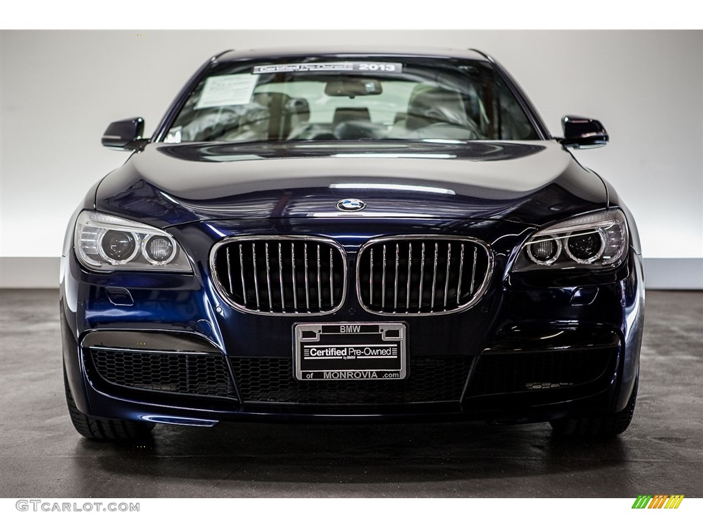 2013 7 Series 740i Sedan - Imperial Blue Metallic / Ivory White/Black photo #2