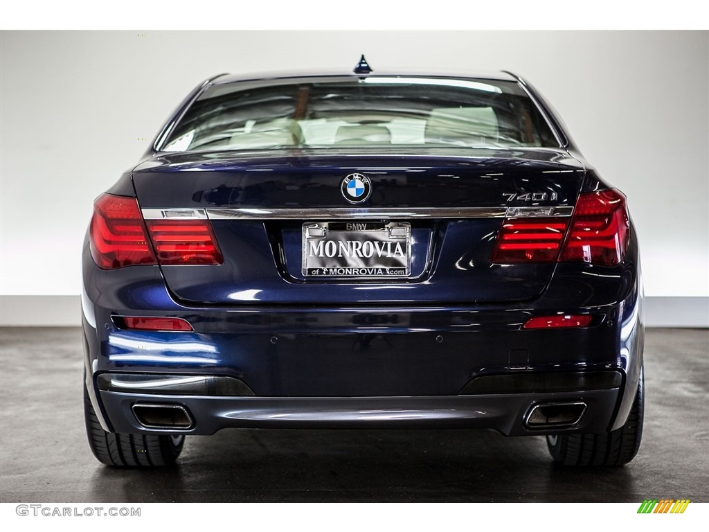 2013 7 Series 740i Sedan - Imperial Blue Metallic / Ivory White/Black photo #3