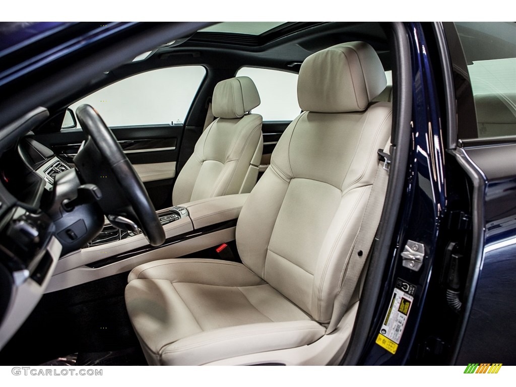 2013 7 Series 740i Sedan - Imperial Blue Metallic / Ivory White/Black photo #6