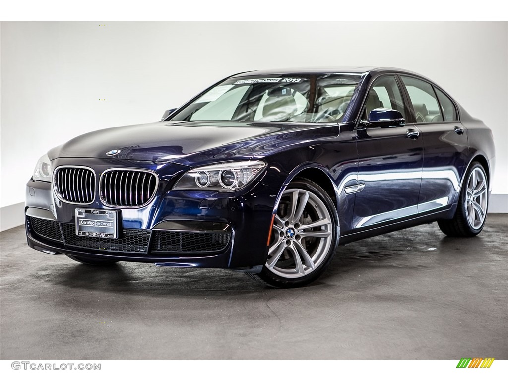 2013 7 Series 740i Sedan - Imperial Blue Metallic / Ivory White/Black photo #13