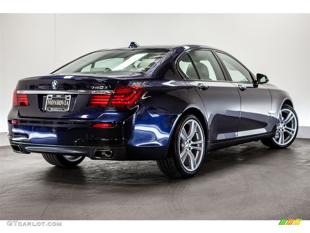 2013 7 Series 740i Sedan - Imperial Blue Metallic / Ivory White/Black photo #14