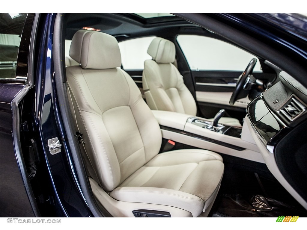 2013 7 Series 740i Sedan - Imperial Blue Metallic / Ivory White/Black photo #15