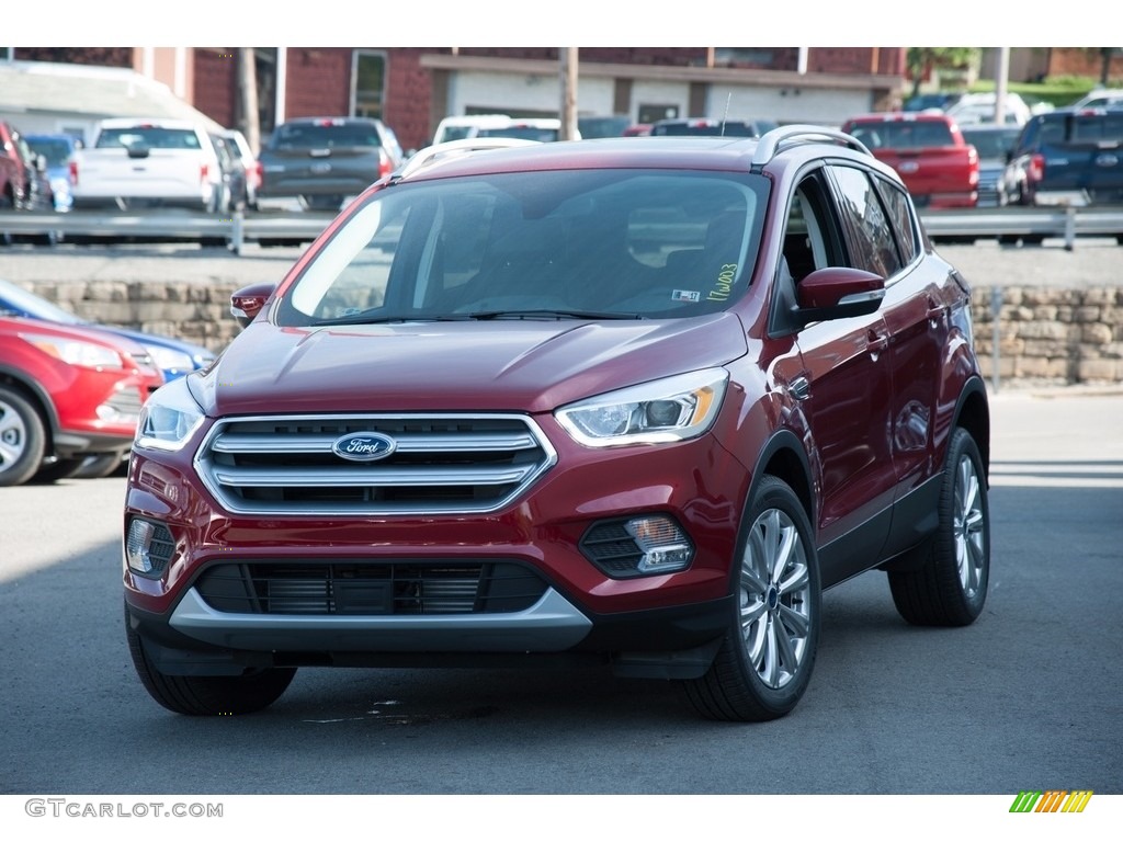 Ruby Red 2017 Ford Escape Titanium 4WD Exterior Photo #112839672